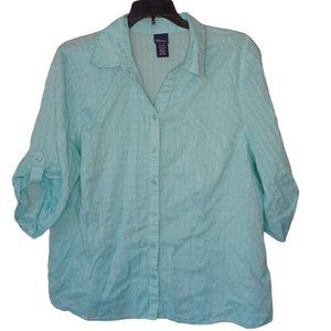 Basic Editions Light Blue Top Size XL
